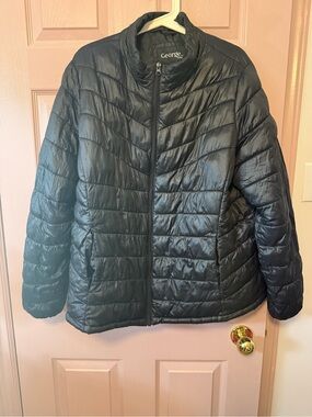George Women's Black Quilted Packable Puffer Jacket
